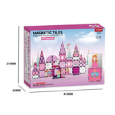 Children Educational DIY Building Blocks Set 3D Magnetic Tiles Kids Magnetic Block Toy for Learning and Creativity